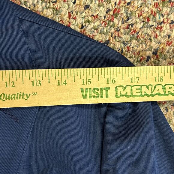 The Gigi Dega NWT Italian Bright Navy Cotton Tailored Blazer Jacket 50/US40 - Picture 12 of 16